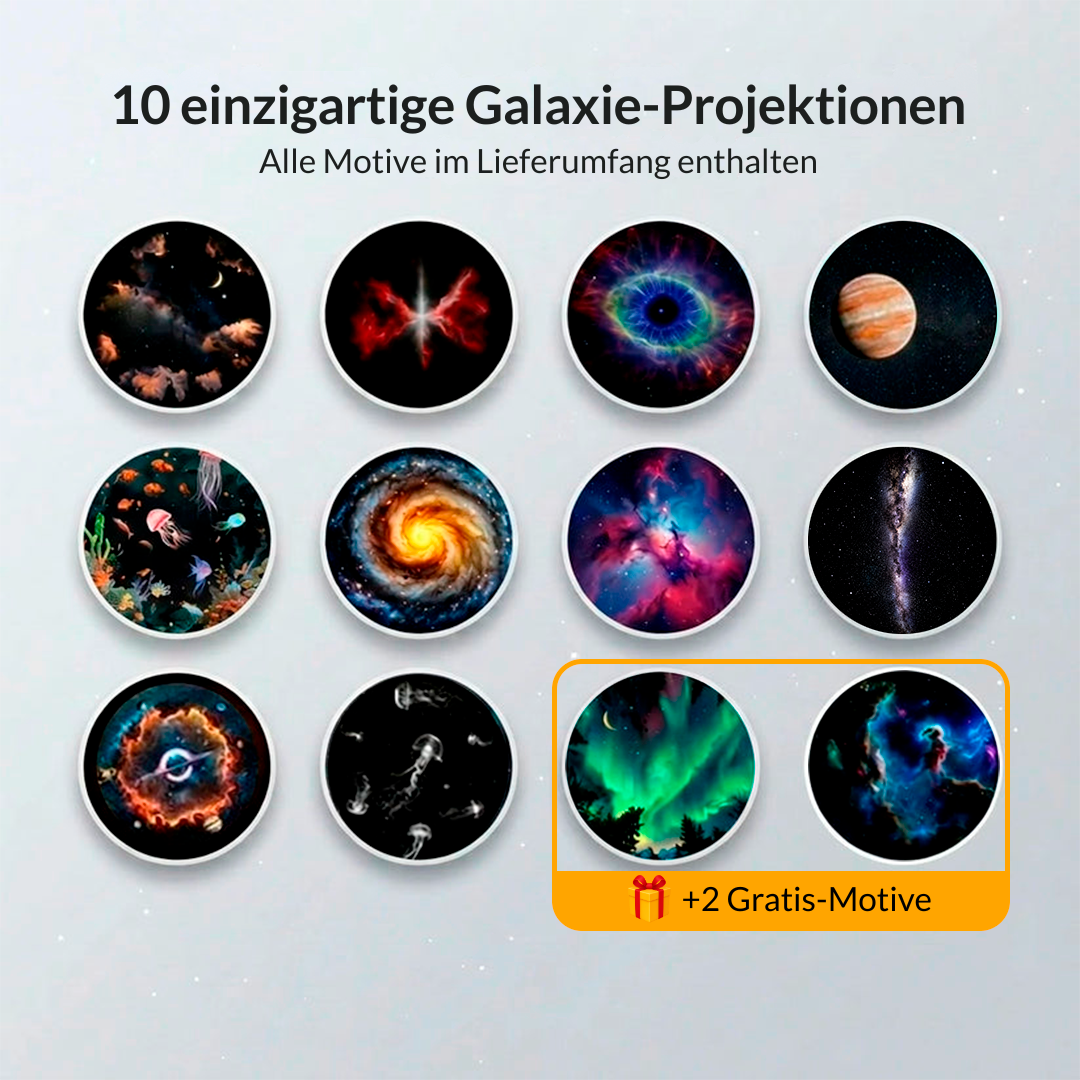 Nebulora™ Galaxy-Projektor - 3 Motive