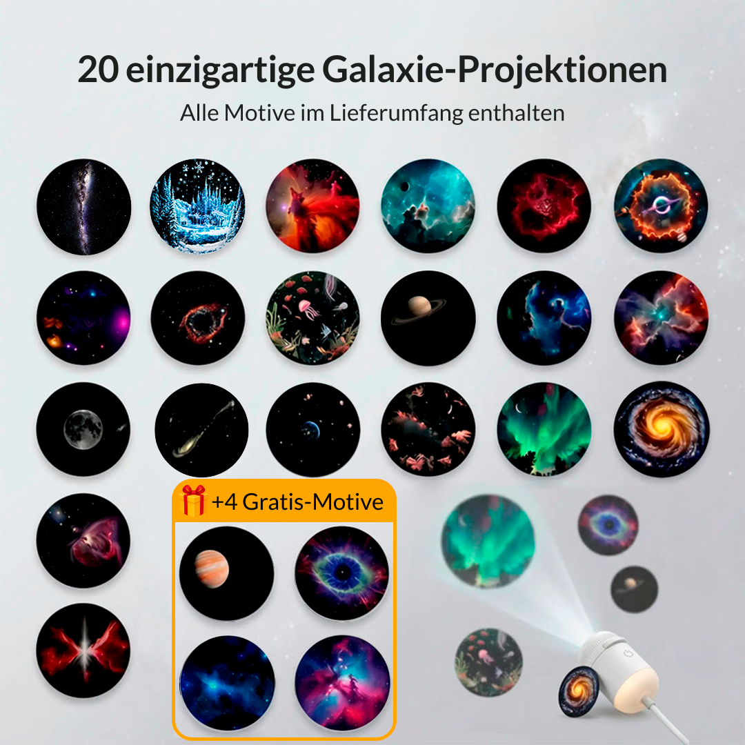 Nebulora™ Galaxy-Projektor - 3 Motive